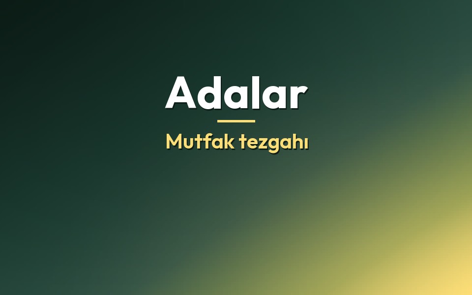 Adalar Mutfak tezgahı