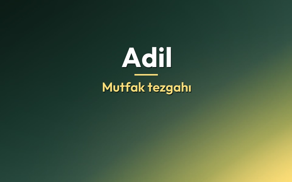 Adil Mutfak tezgahı