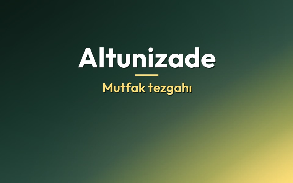 Altunizade Mutfak tezgahı