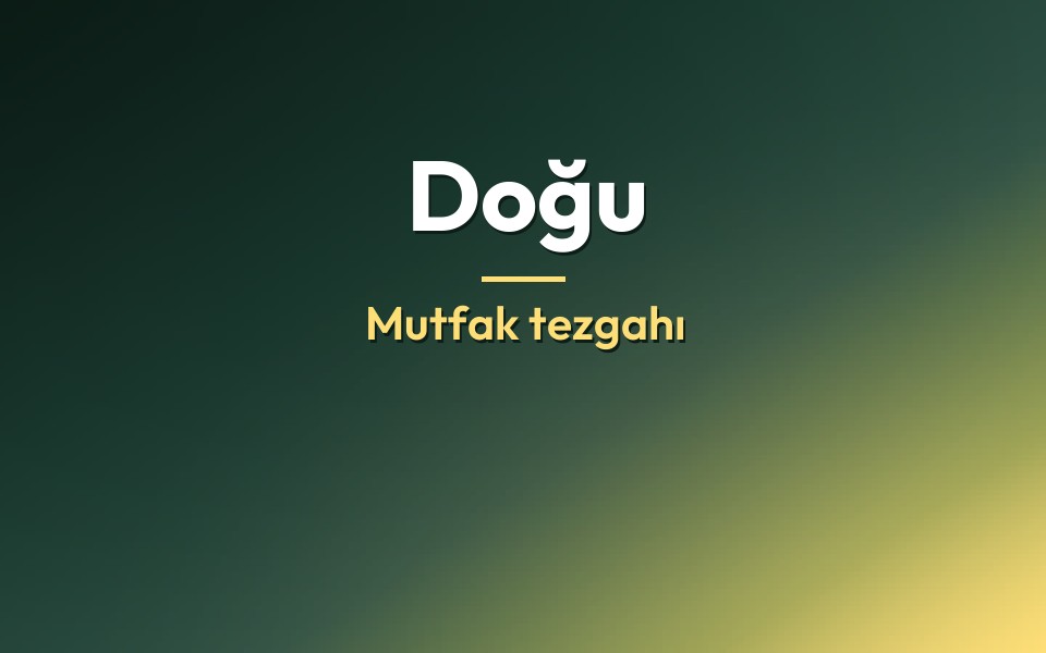 Doğu Mutfak tezgahı