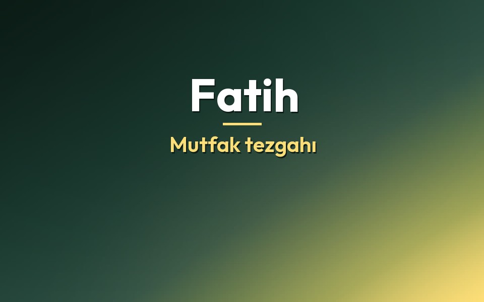 Fatih Mutfak tezgahı