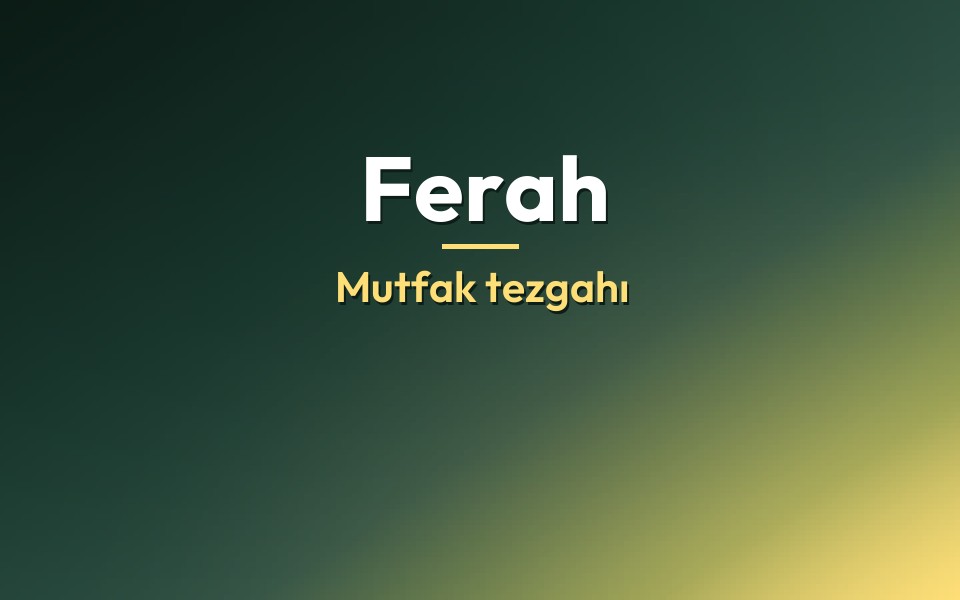 Ferah Mutfak tezgahı