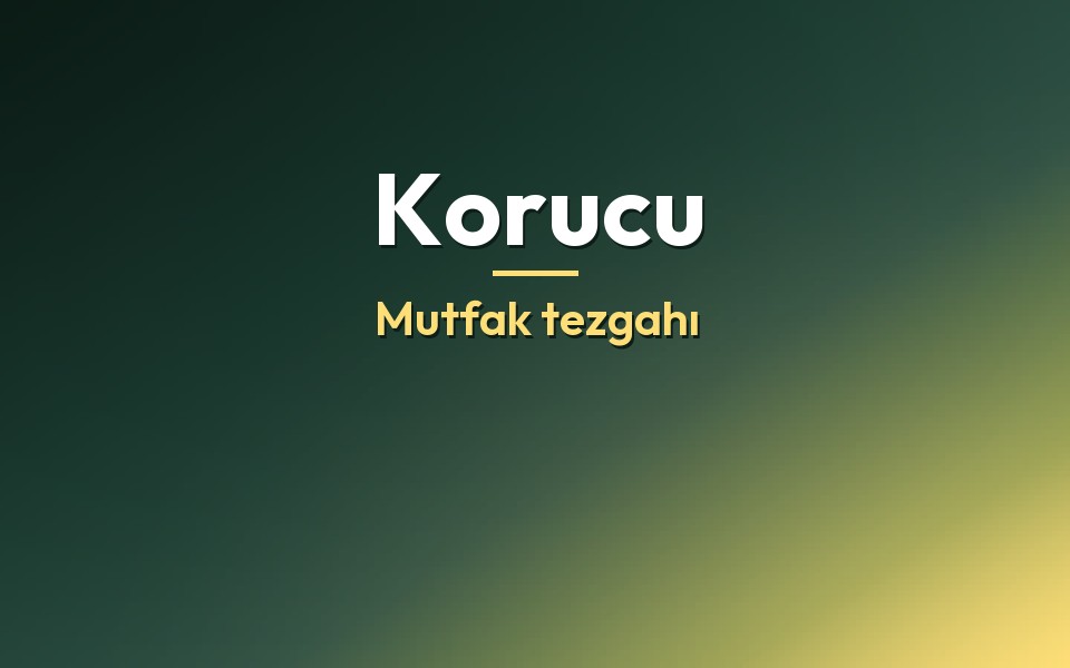 Korucu Mutfak tezgahı