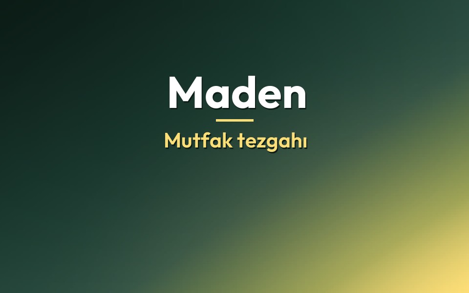 Maden Mutfak tezgahı