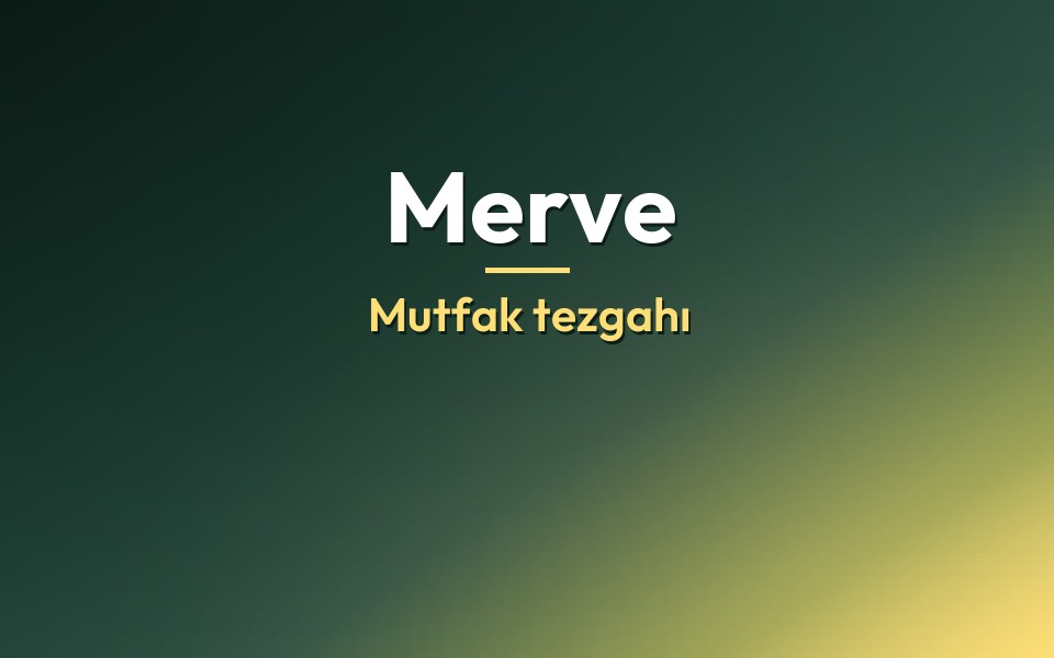 Merve Mutfak tezgahı