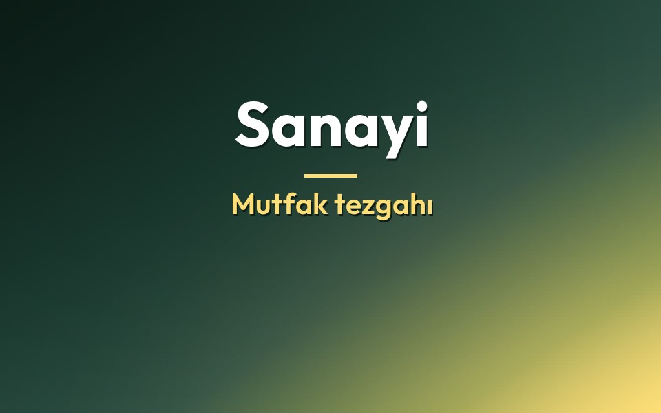 Sanayi Mutfak tezgahı