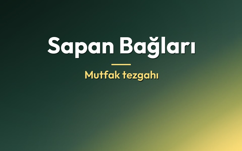 Sapan Bağları Mutfak tezgahı