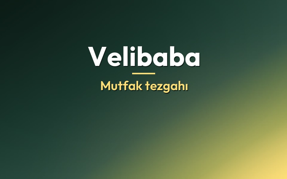 Velibaba Mutfak tezgahı