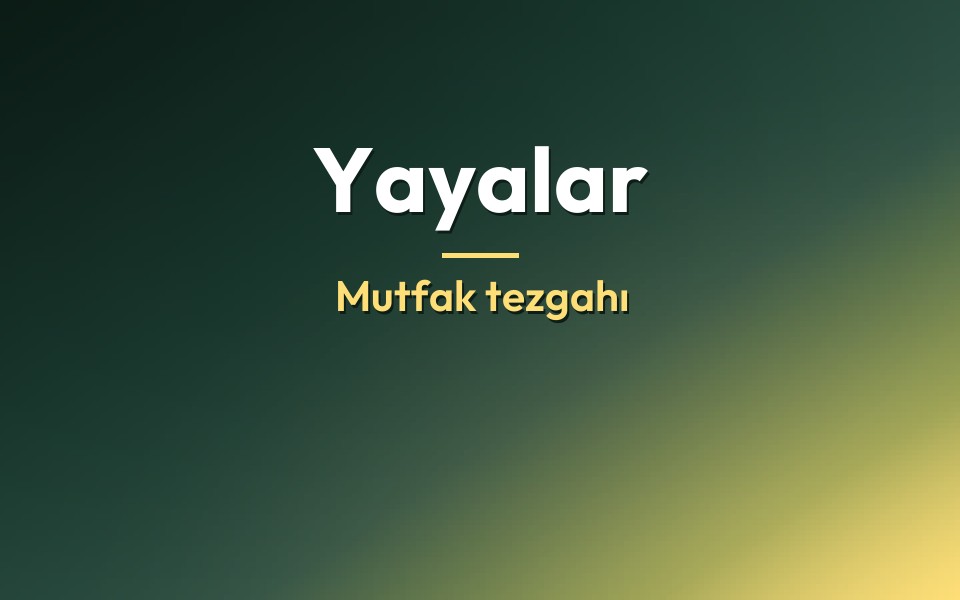 Yayalar Mutfak tezgahı