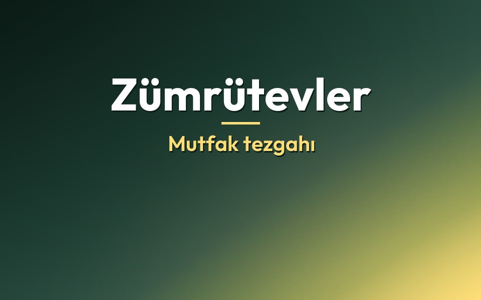 Zümrütevler Mutfak tezgahı